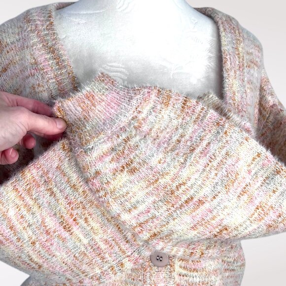 Sincerely Jules Sweater Cardigan Tank Set Pink Speckle Knit NWT XS - Picture 8 of 10